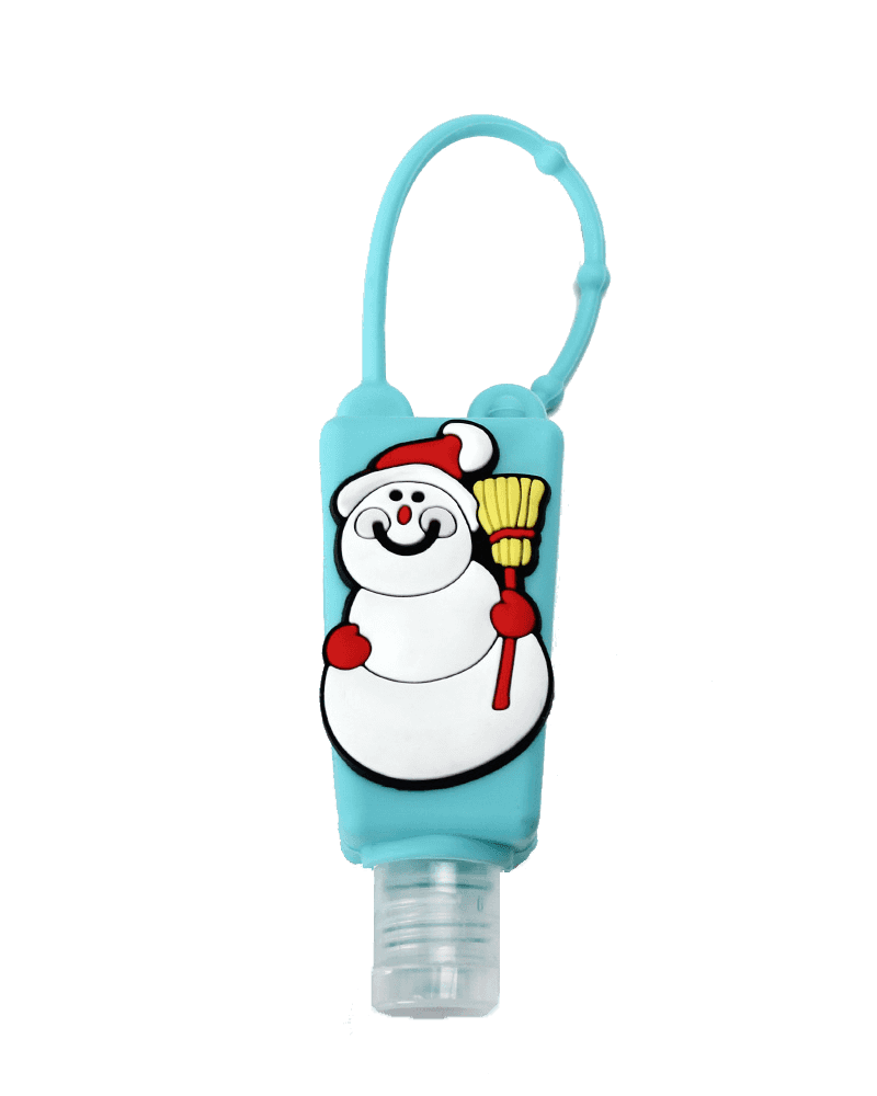 >Snowman Silicone Hand Sanitizer Bottle Holder