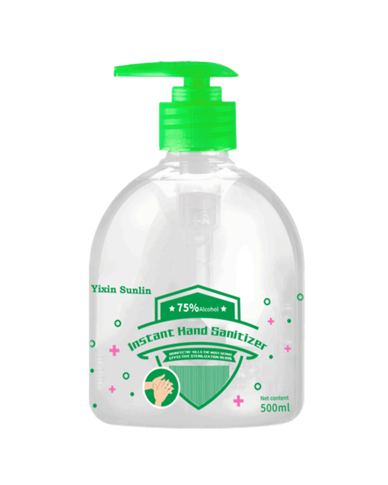 >500ml Lotion pump instant hand sanitizer gel