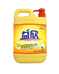 >Fresh Lemon Scent Dishwashing Liquid