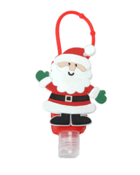 >Santa Claus Silicone Hand Sanitizer Bottle Holder
