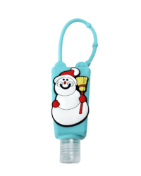 >Snowman Silicone Hand Sanitizer Bottle Holder