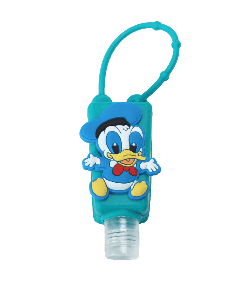 >Donald Duck Silicone Hand Sanitizer Bottle Holder